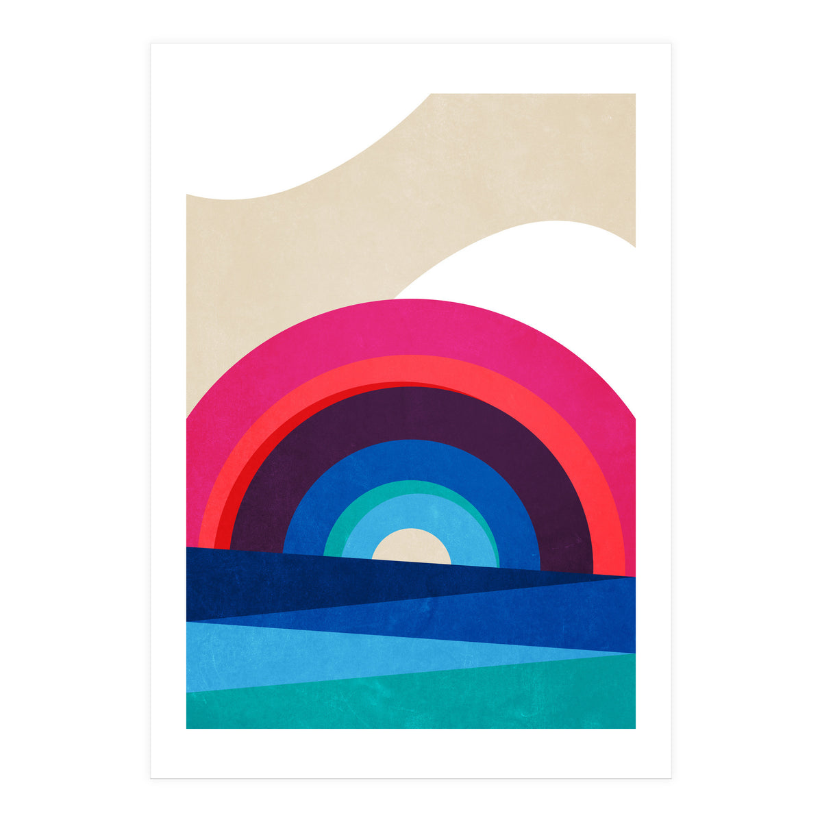 Rainbow and Sea (Print Only)