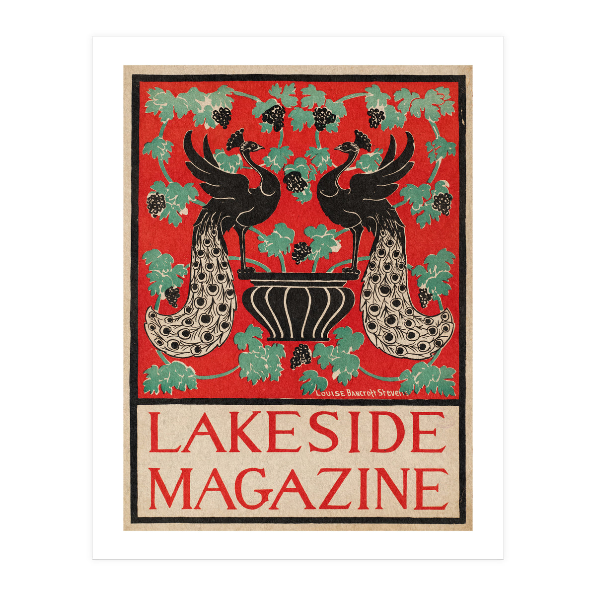 Lakeside Magazine (With Peacocks) (Print Only)