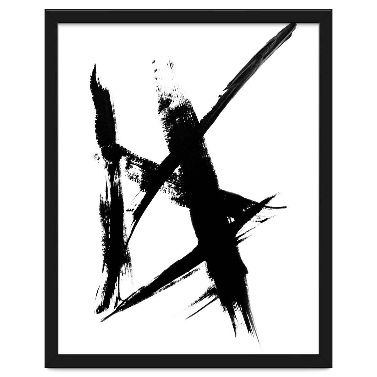 Abstract Brushstroke Print