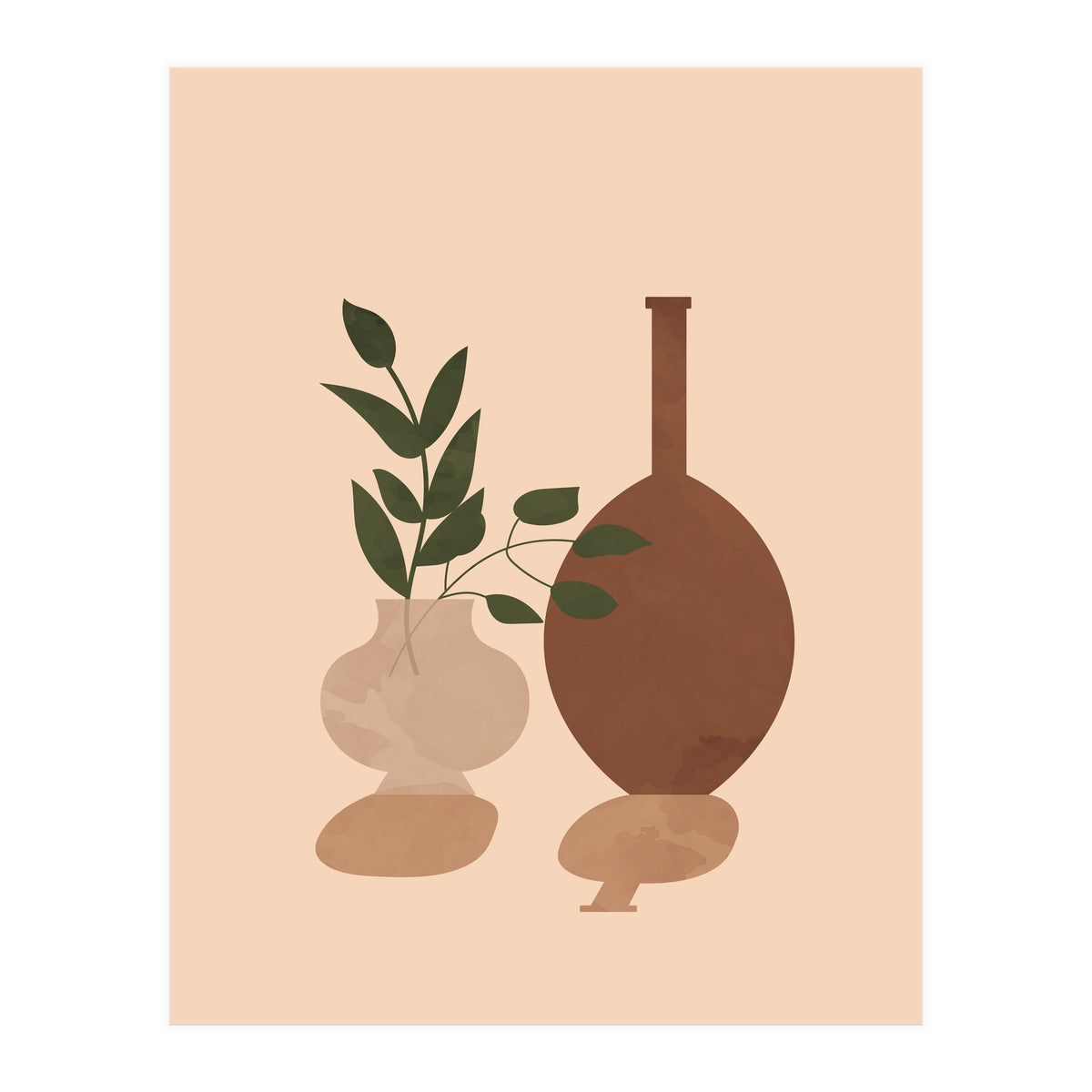 Potted Plant Scandinavian Botanical (Print Only)