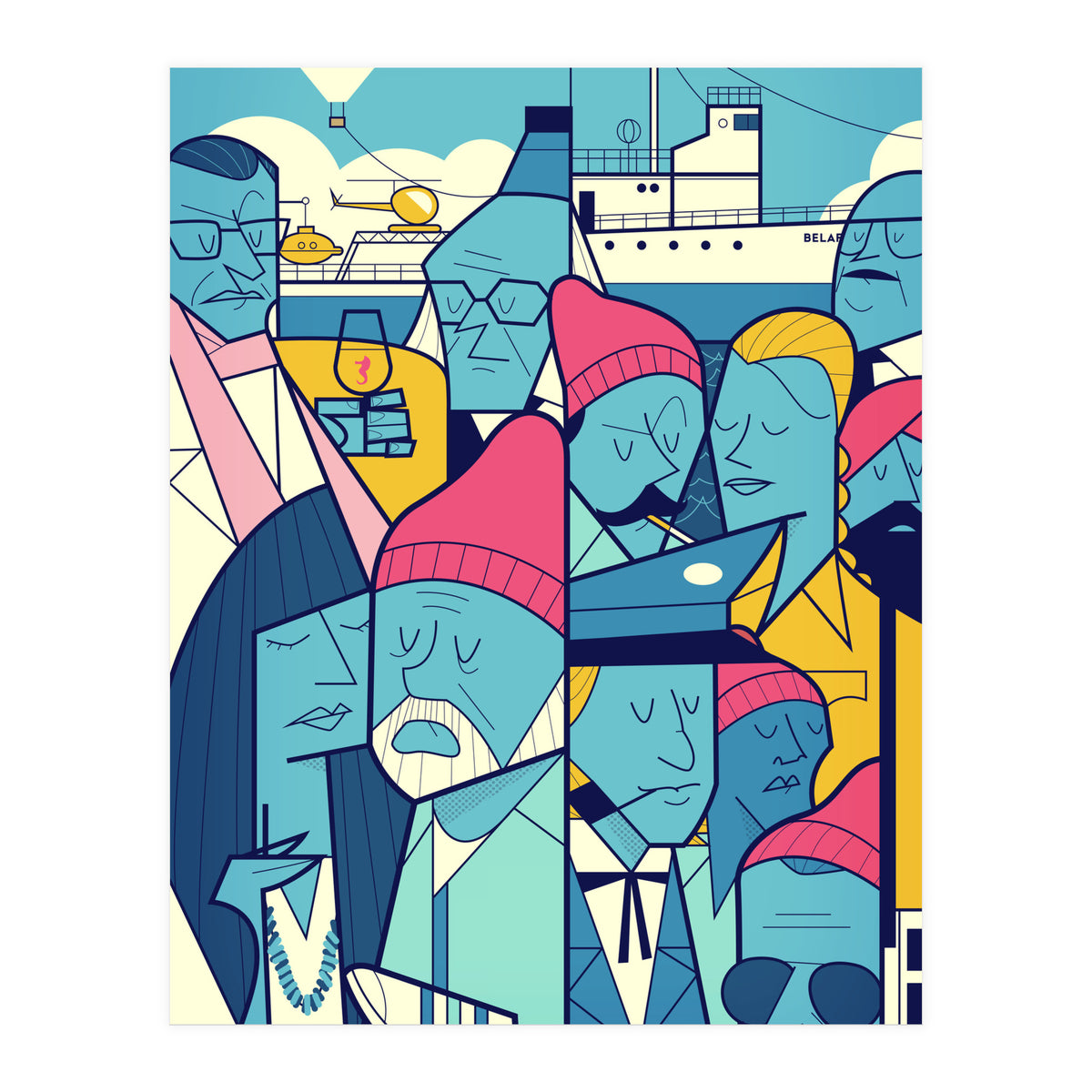 Acquatic Life With Steve Zissou (Print Only)