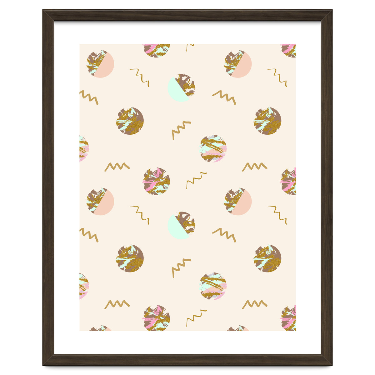 Abstract geometric vector painting