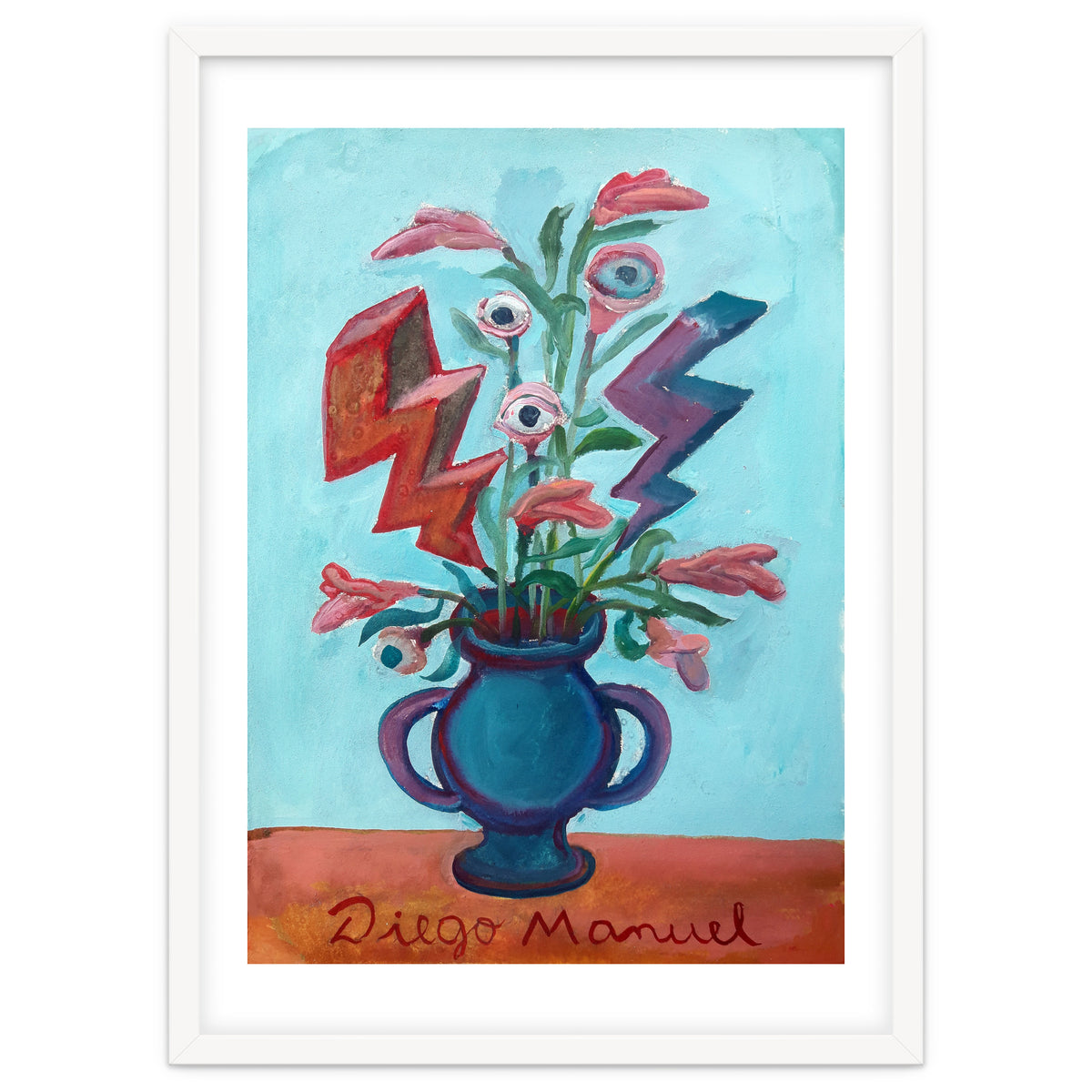 Florero Con Dos Rayos