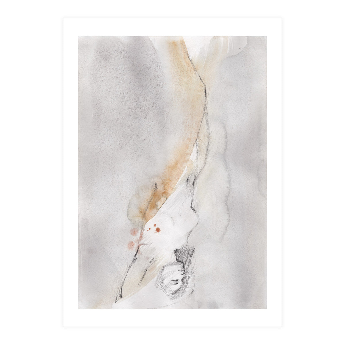 Drawing of a beautiful girl (Print Only)