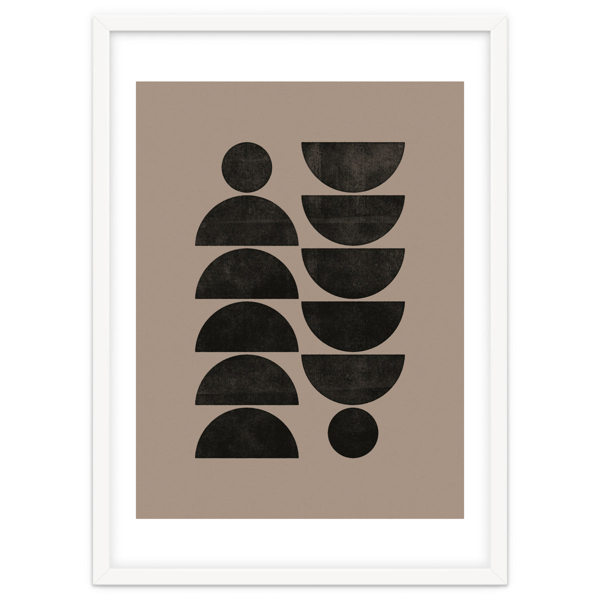 Mid-Century Modern No.30 - Woodblock Print