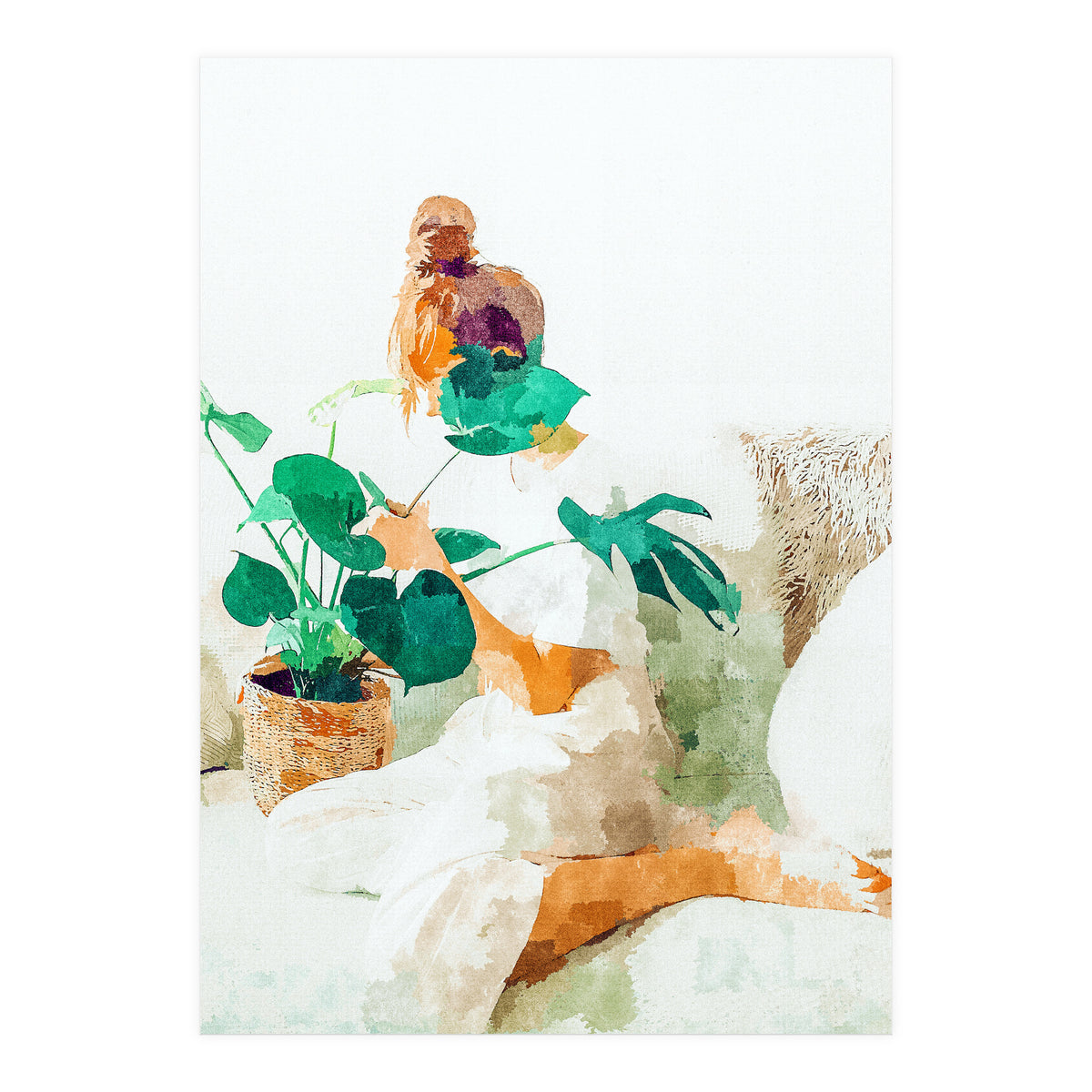 Me And Monstera (Print Only)