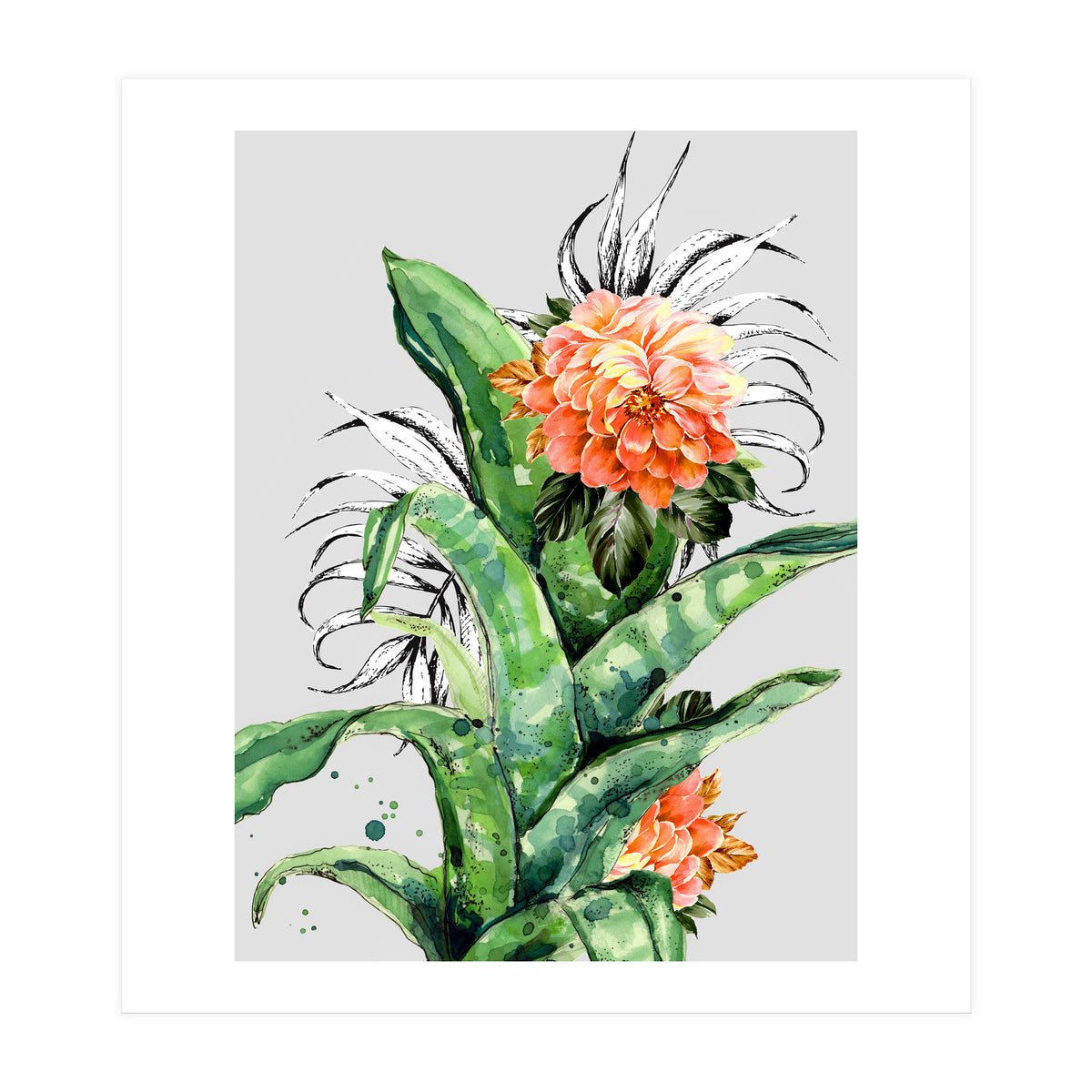 Collage of florid nature  (Print Only)