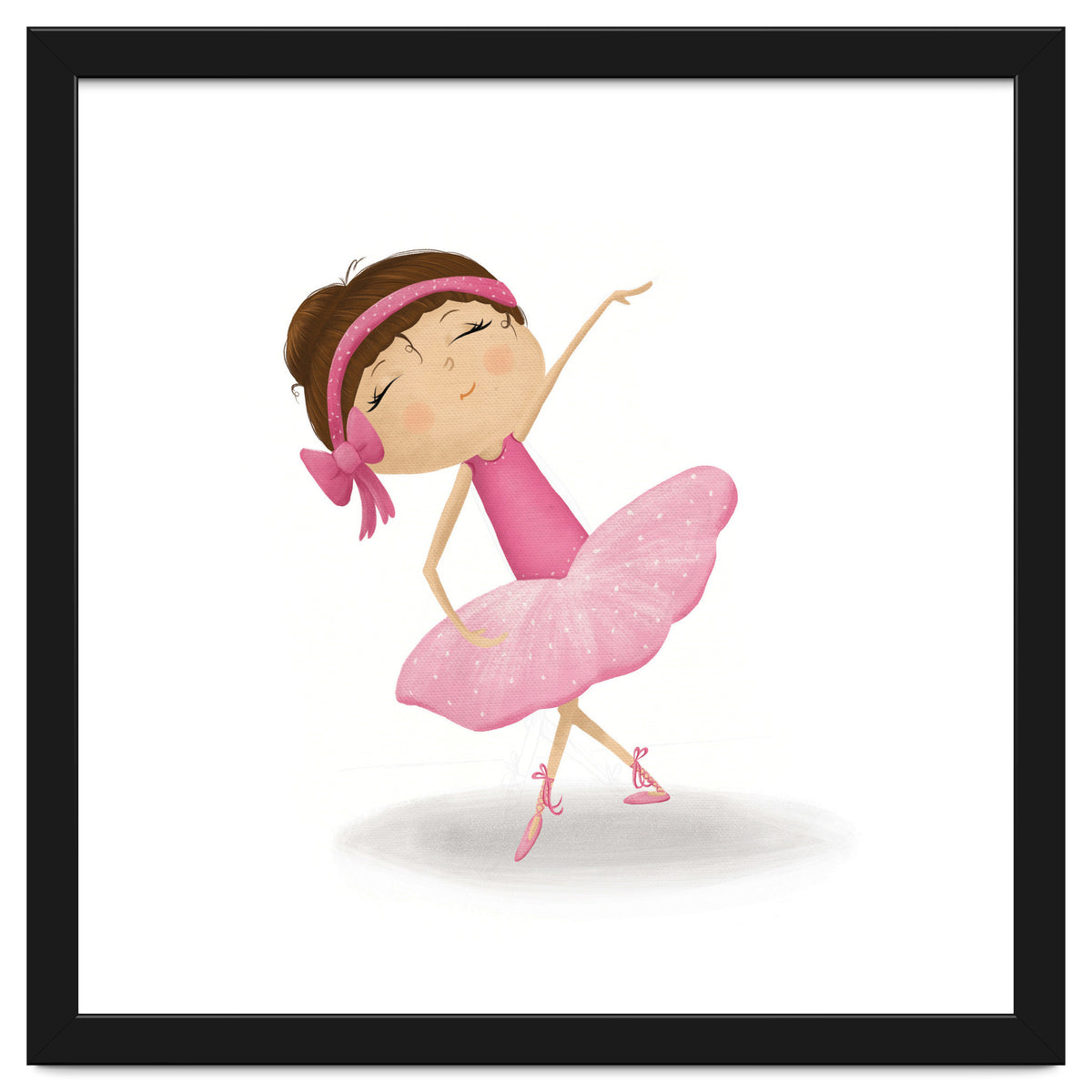 Adorable Plie Ballerina Nursery Print