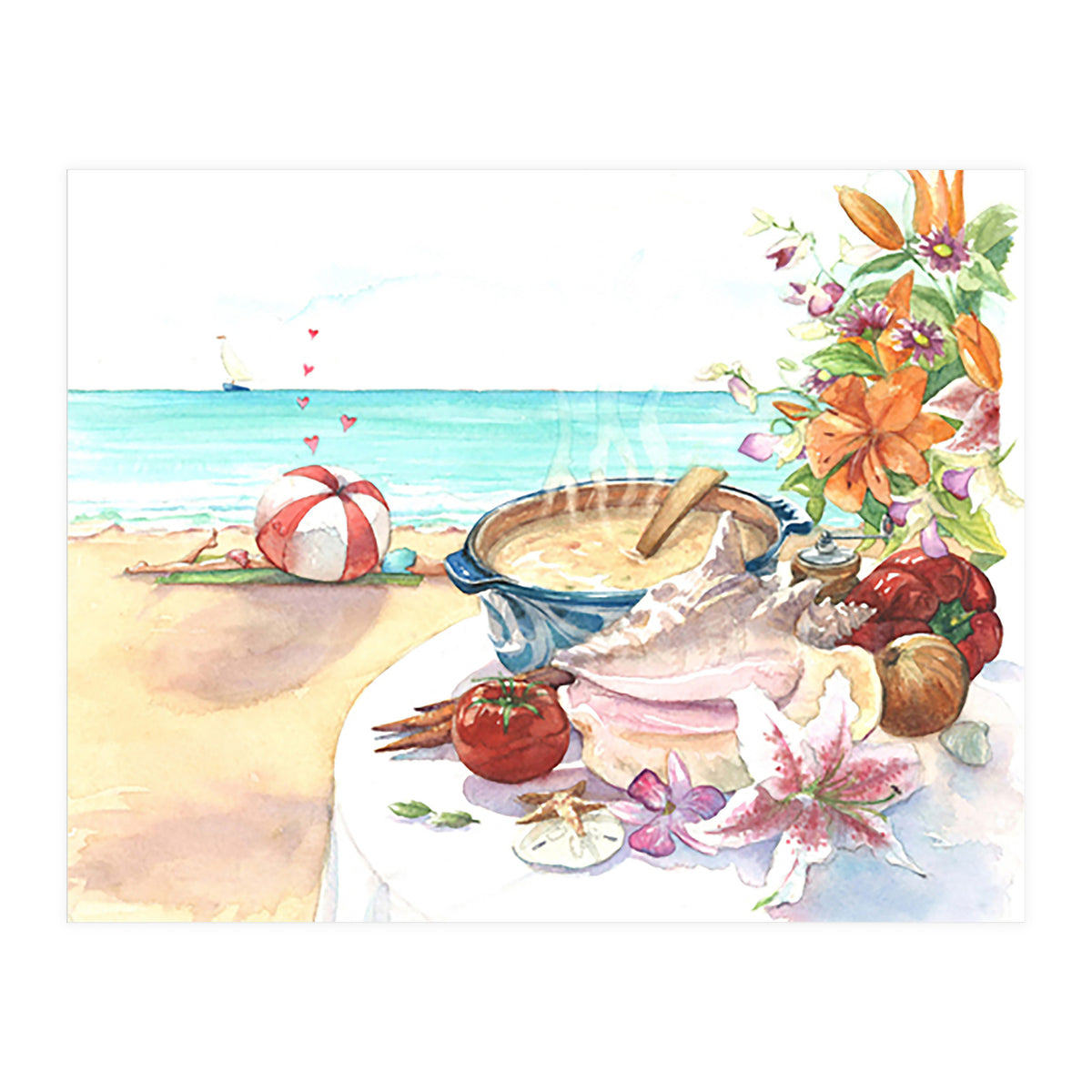 Beach Picnic  (Print Only)