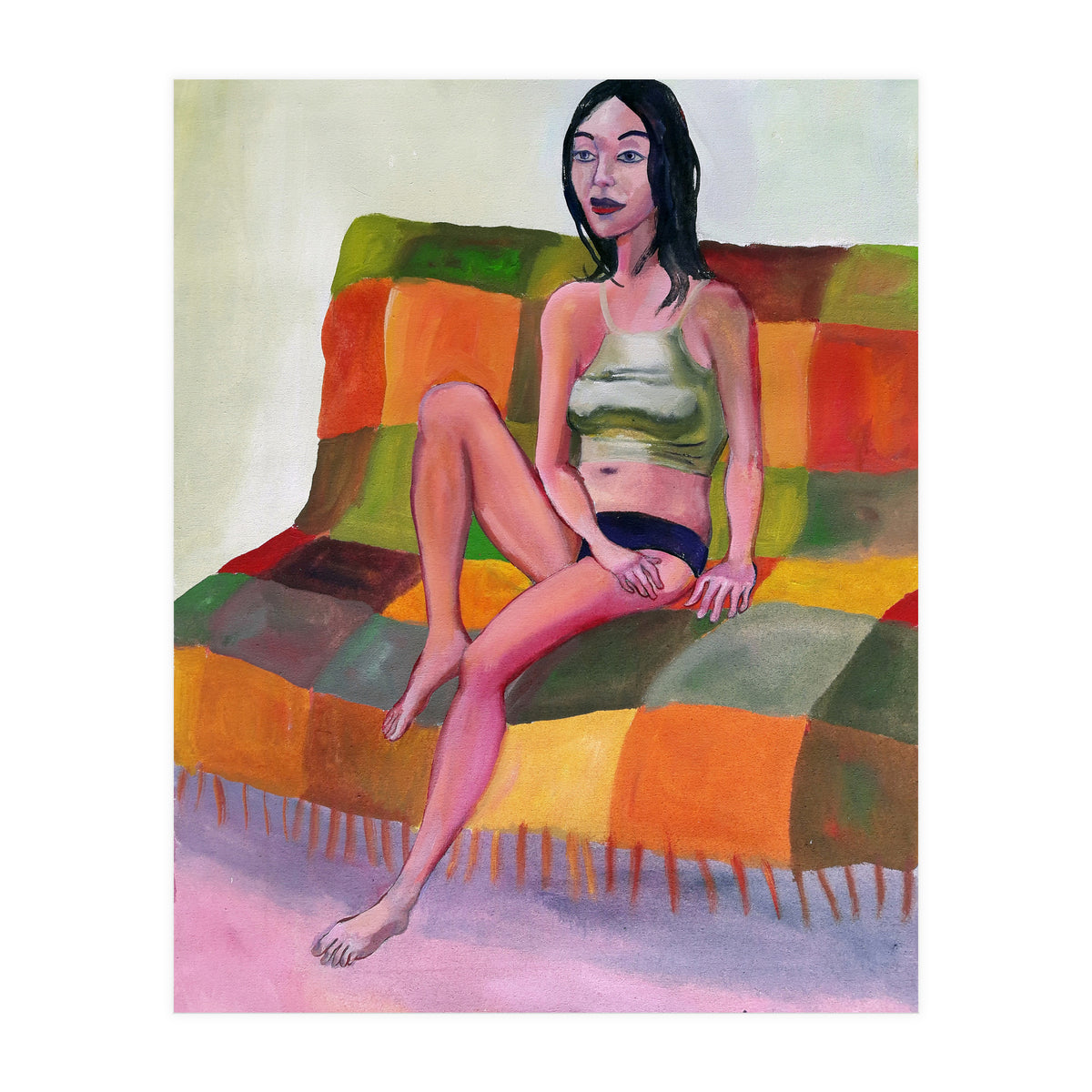 Chica En El Futon (Print Only)