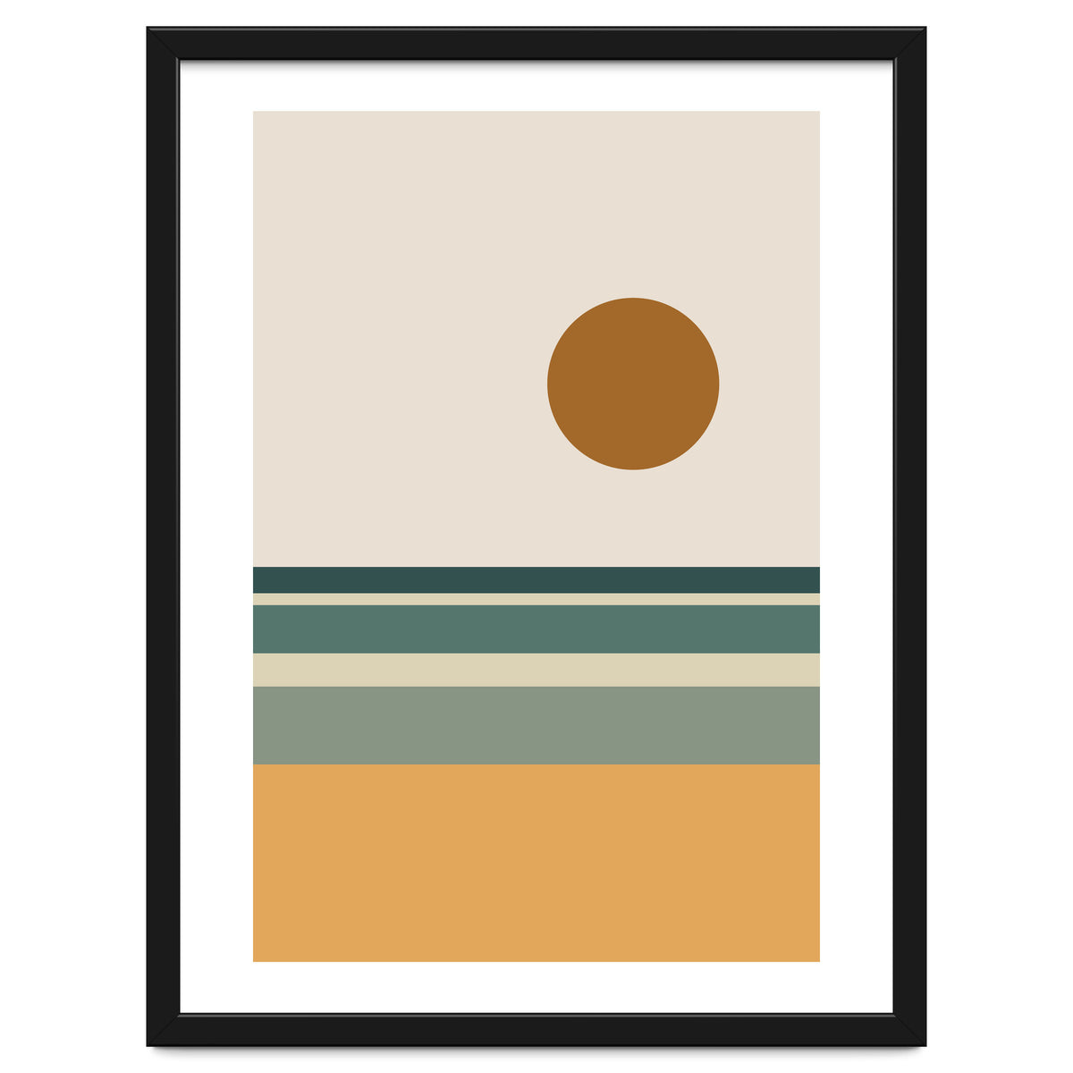 Ocean - Mid Century Landscape