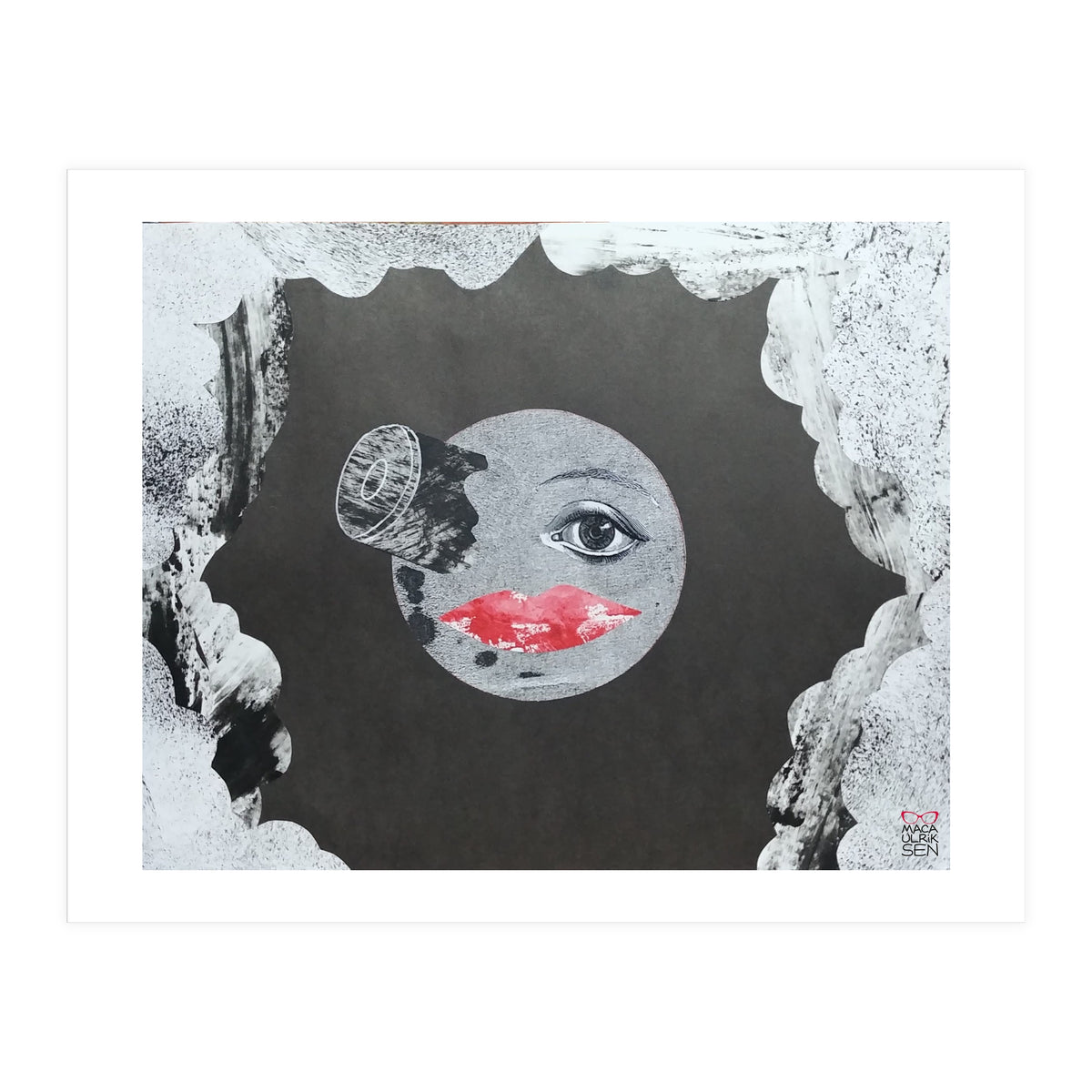 Voyage dans la lune collage (Print Only)