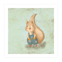 Woodland Nursery - Squirrel Illustration (Print Only)