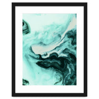 Abstract marbling mint