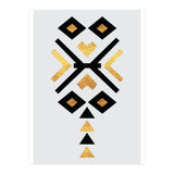 Gold And Black Abstract Tribal (Print Only) thumbnail