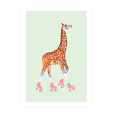 Rollerskating Giraffe (Print Only) thumbnail