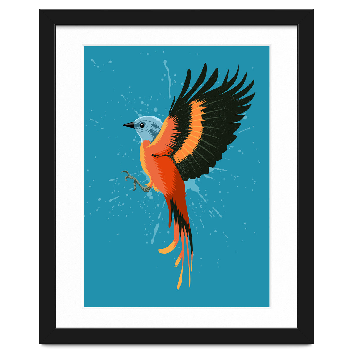 Tropical flying bird