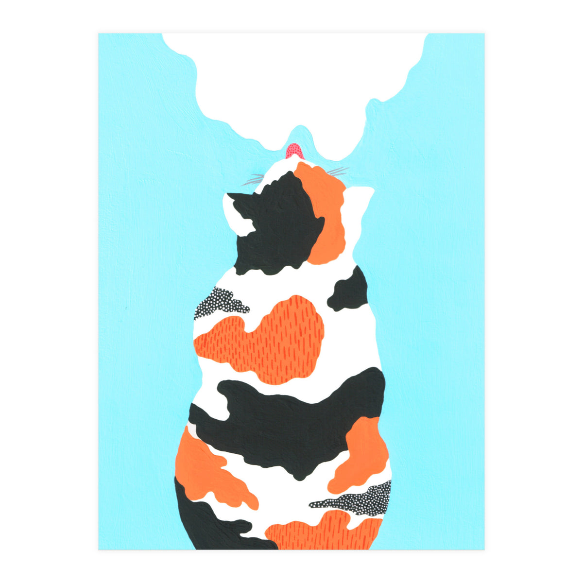 Tri Colored Calico Cat (Print Only)