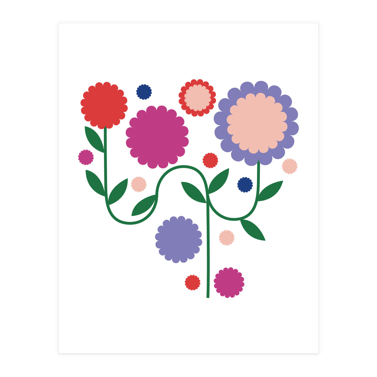 Colorful flowers (Print Only)