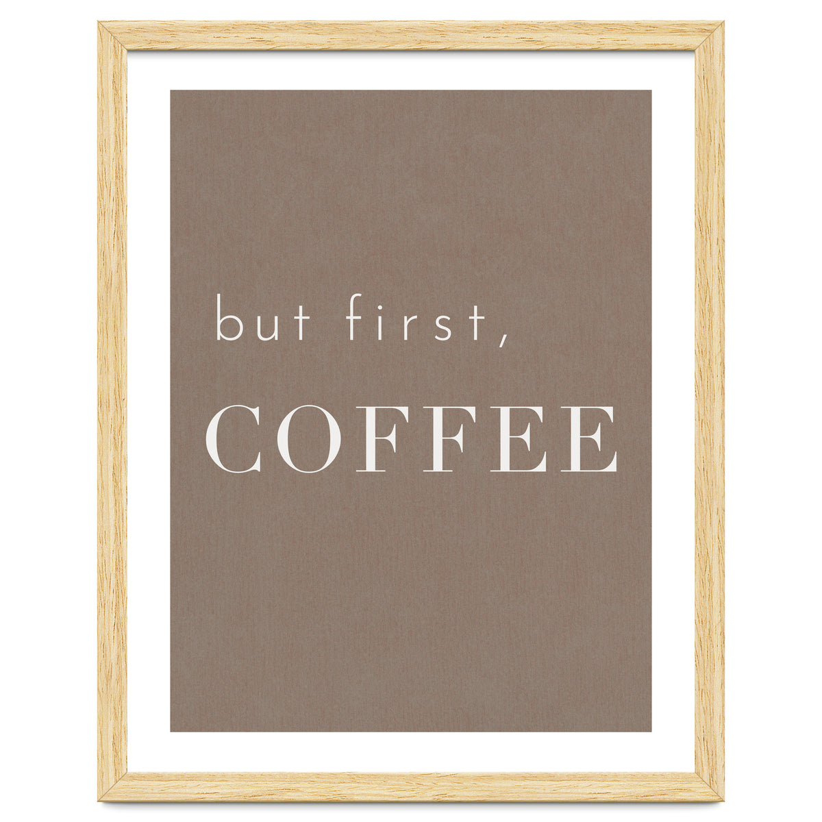 But First, Coffee Brown