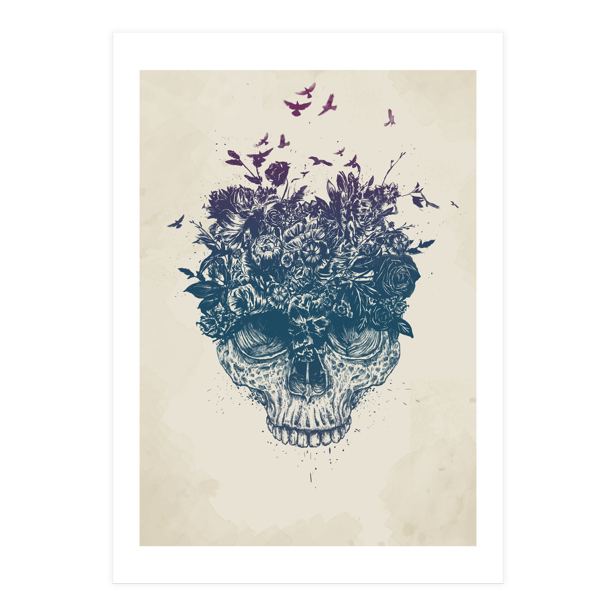 Skull Flowers (Print Only)