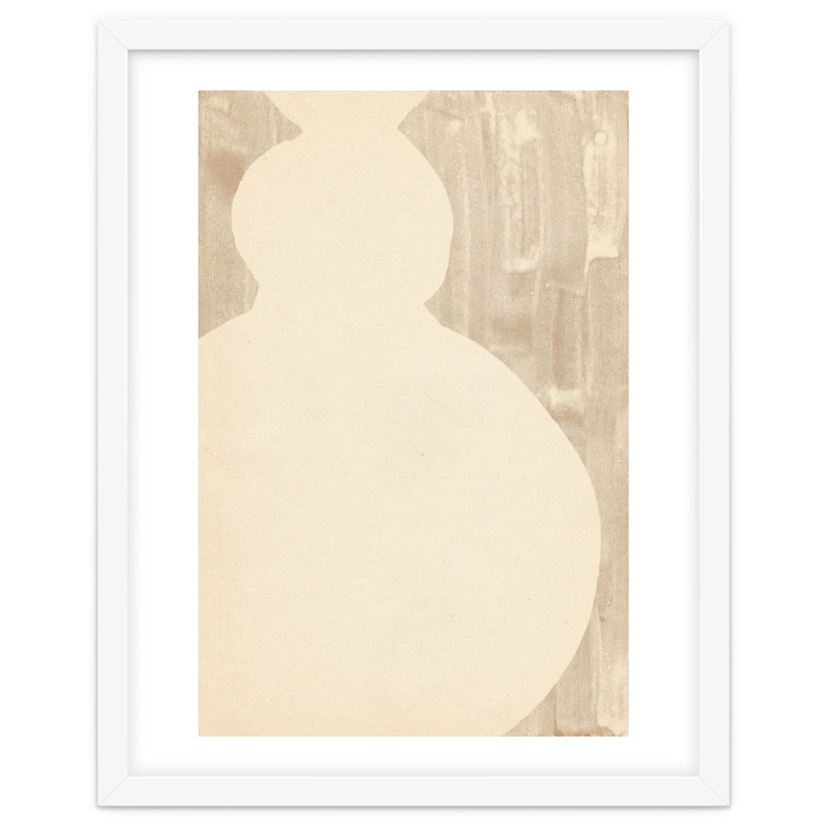 Cream tone vase silhouette