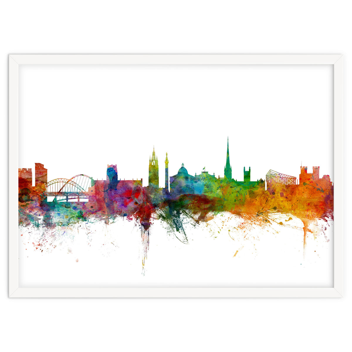 Newcastle England Skyline