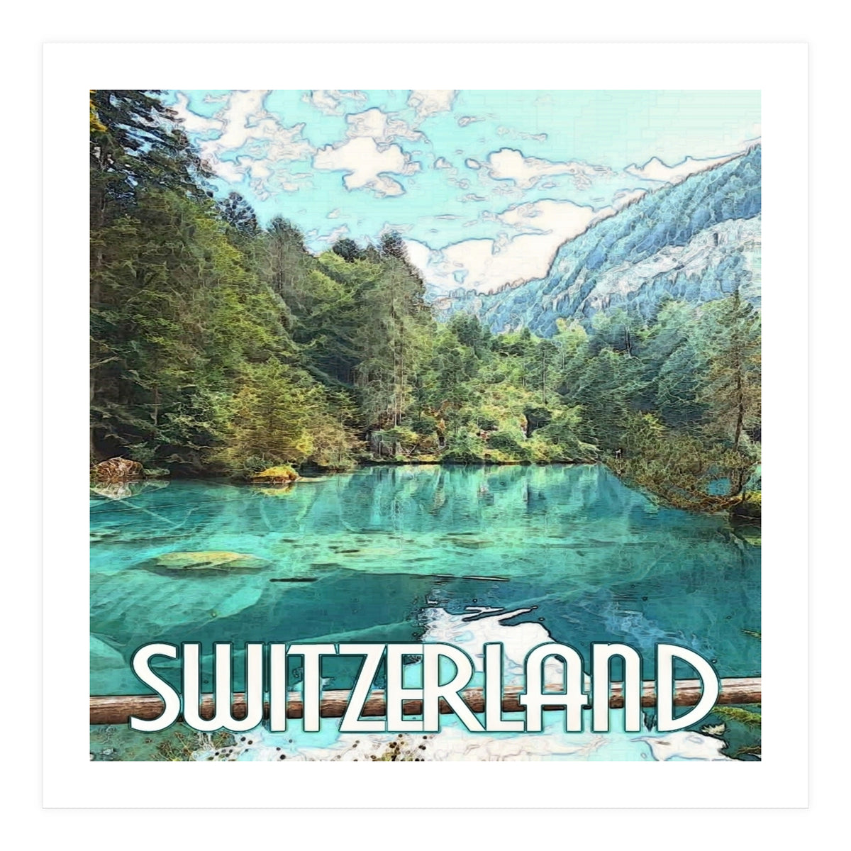 Blausee Naturpark, Switzerland. (Print Only)