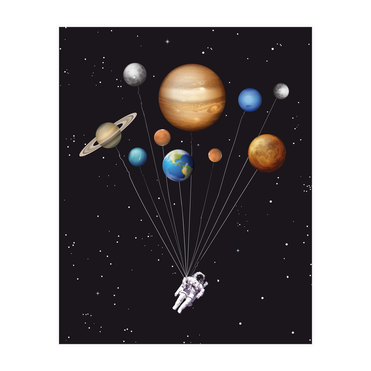Space traveller poster (Print Only)