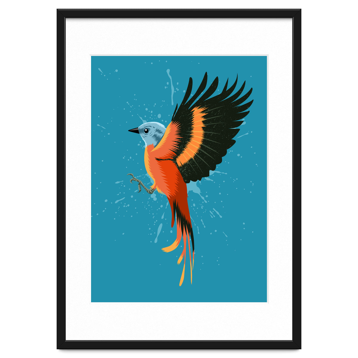 Tropical flying bird