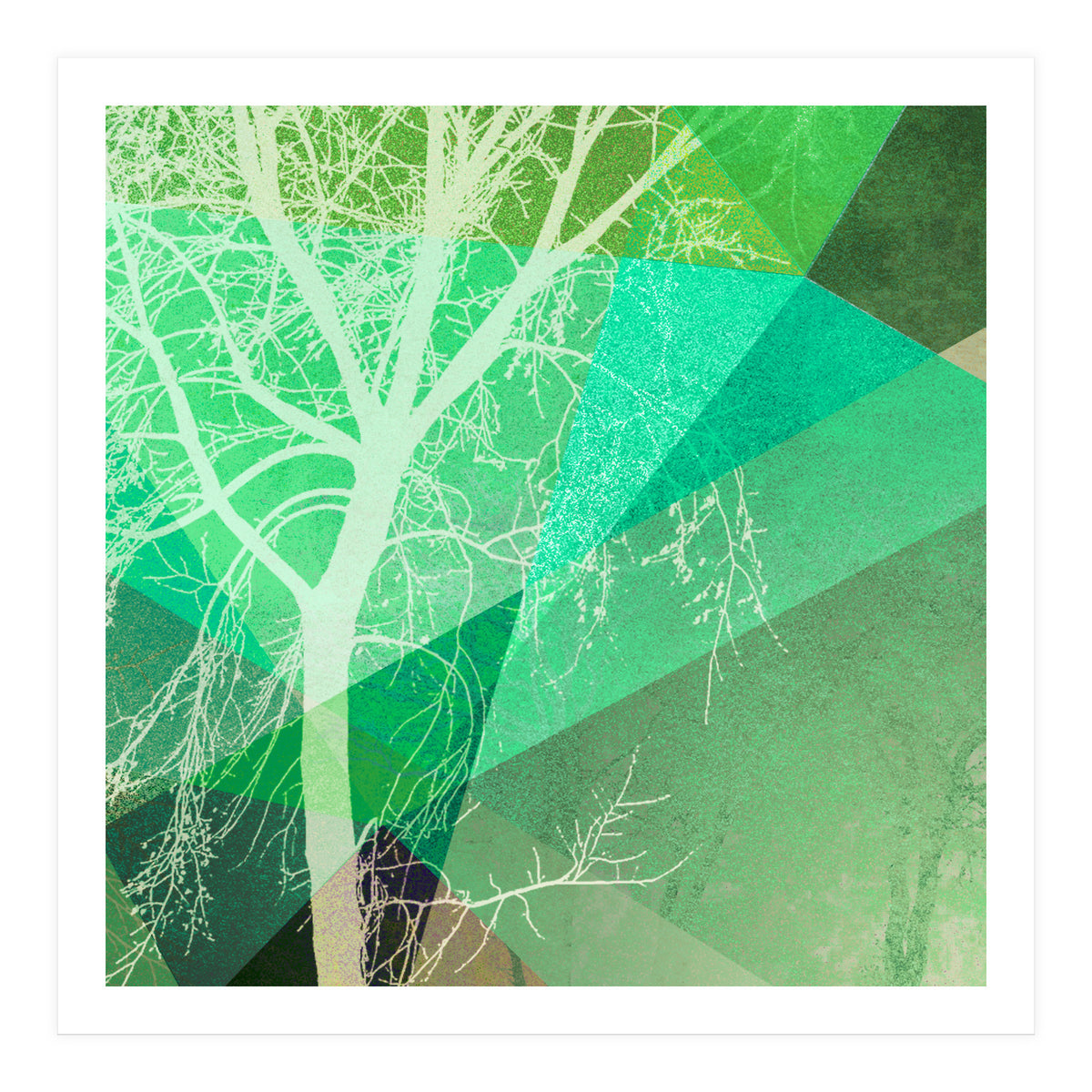 P22-B3 Trees And Triangles (Print Only)