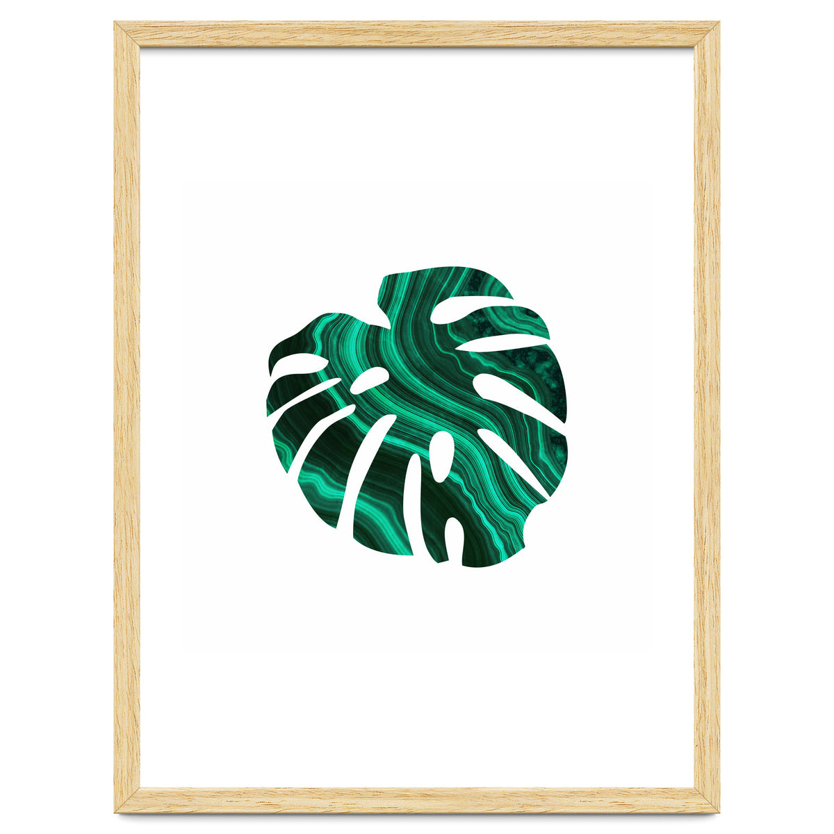 Green Marble Leaf I