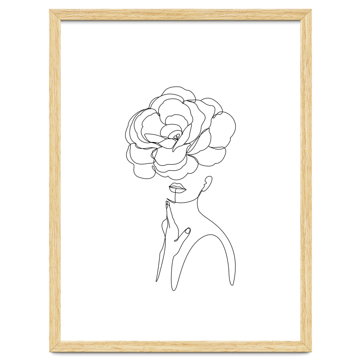 female flower line-a