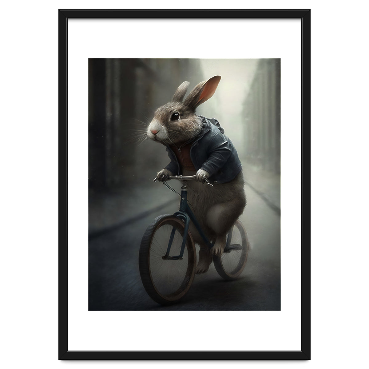 Rabbit Riding a Bicycle