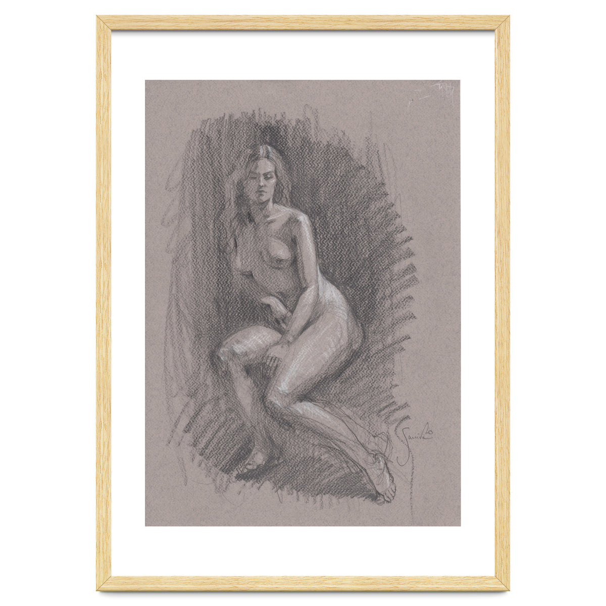 Beautiful drawing of a woman