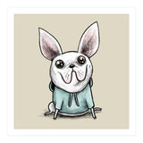 French Bulldog in a Hoodie (Print Only) thumbnail