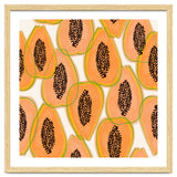 Papaya Cravings | Pastel Watercolor Tropical Fruit Food Painting | Juicy Sweet Illustration thumbnail