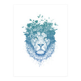 Floral Lion (Print Only) thumbnail