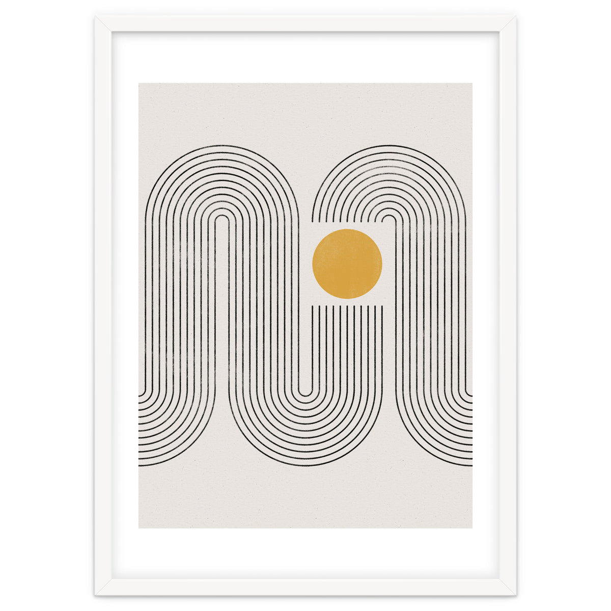 Mid-Century Modern No.22 - Woodblock Print