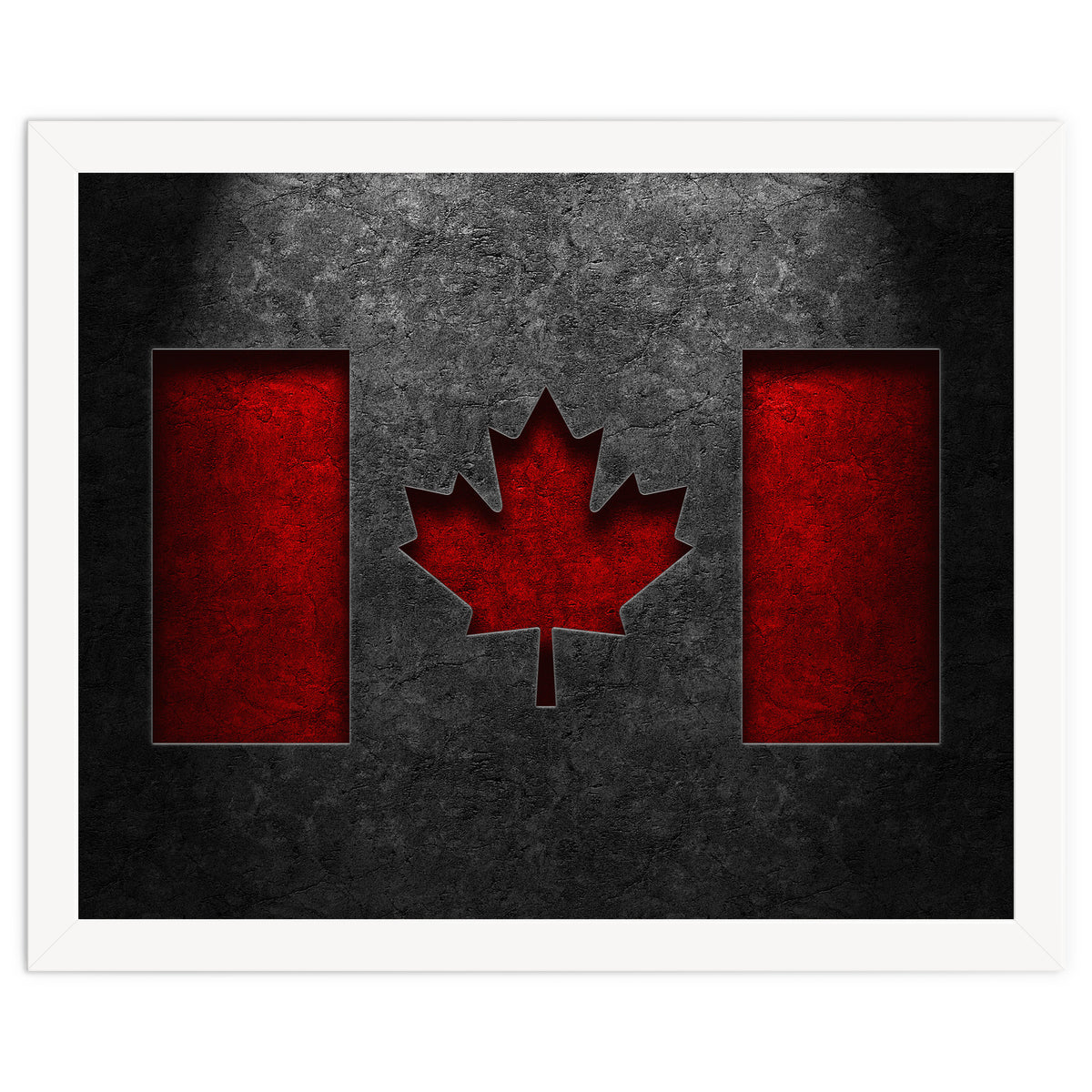 Canadian Flag Stone Texture