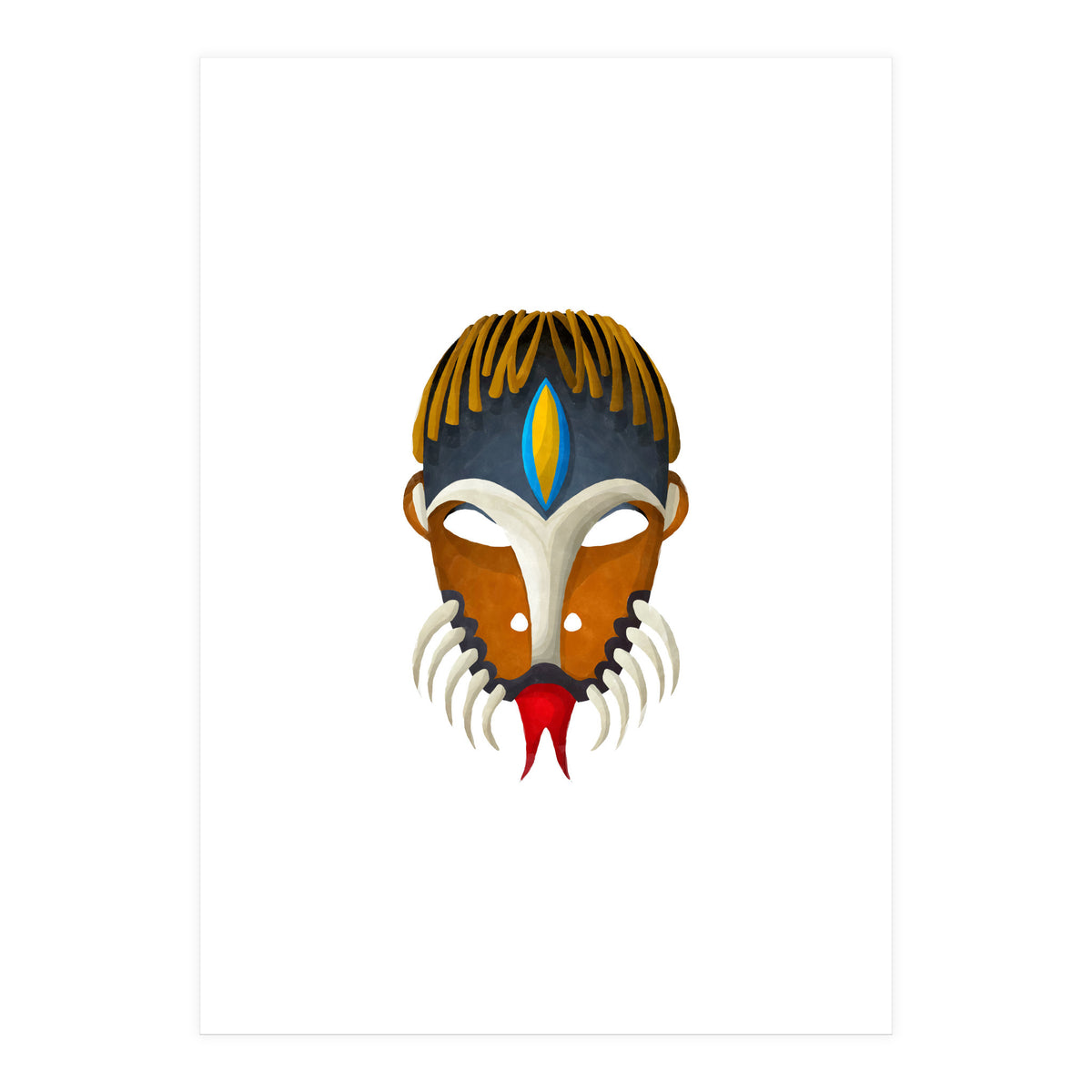Tribal Mask 12 (Print Only)