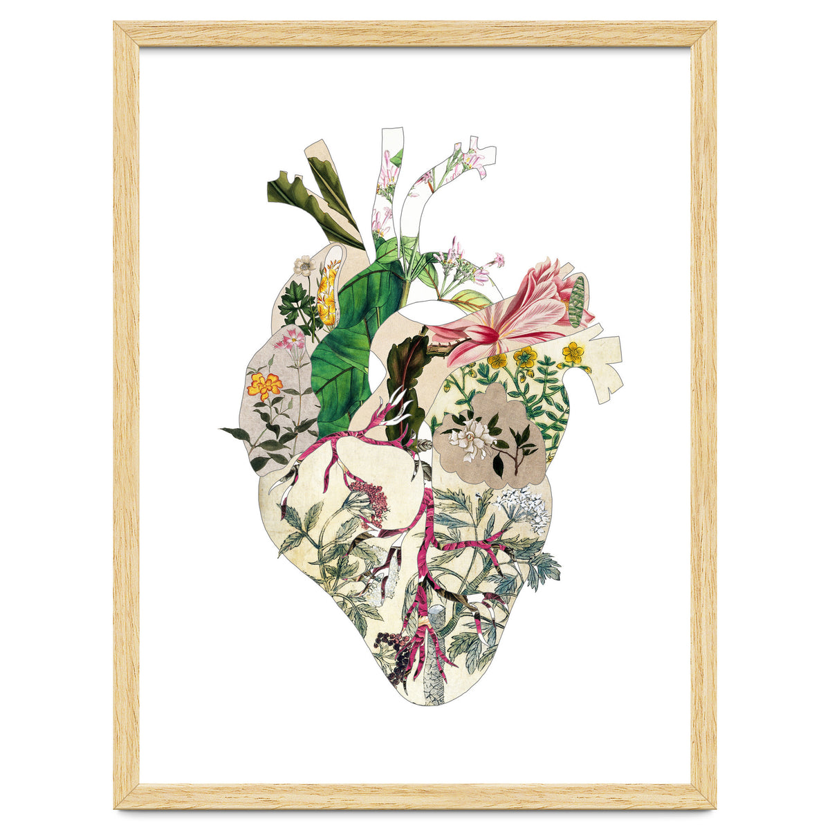 Vintage Botanical Heart