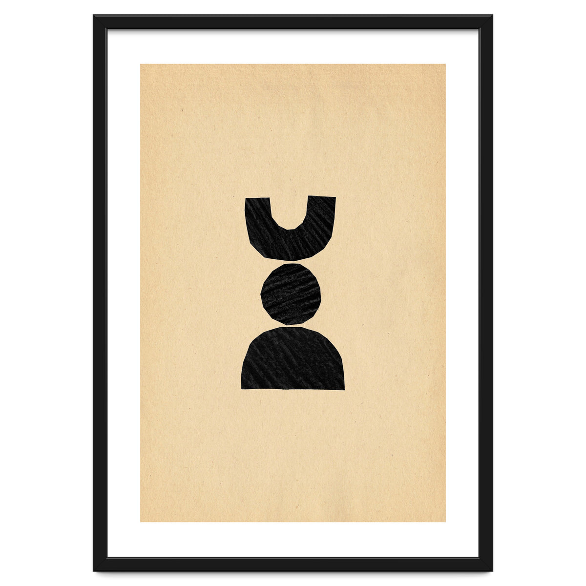 Abstract balancing shapes