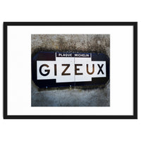 French sign: Gizeux