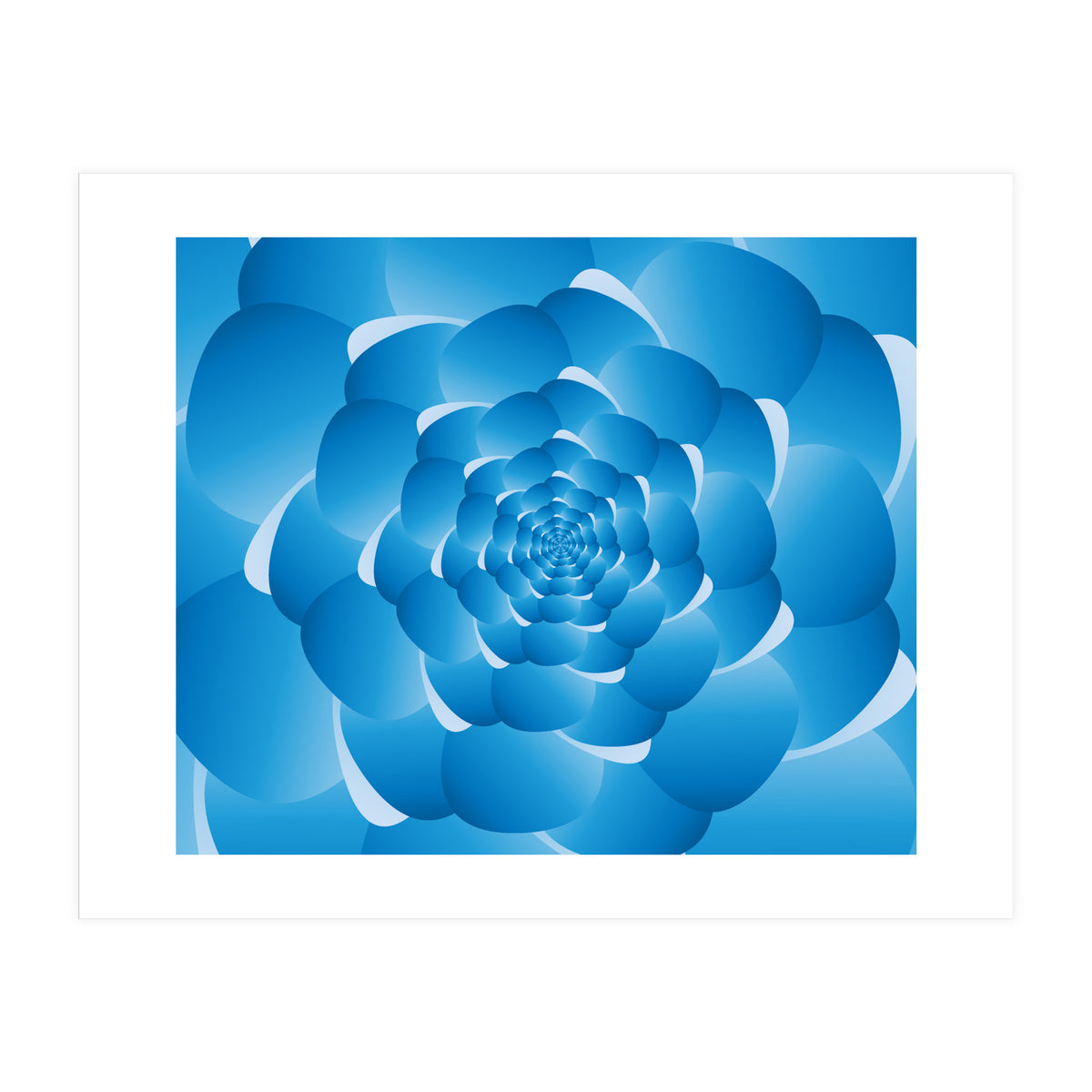 Sky Cloud Spiral Blue Spiral (Print Only)