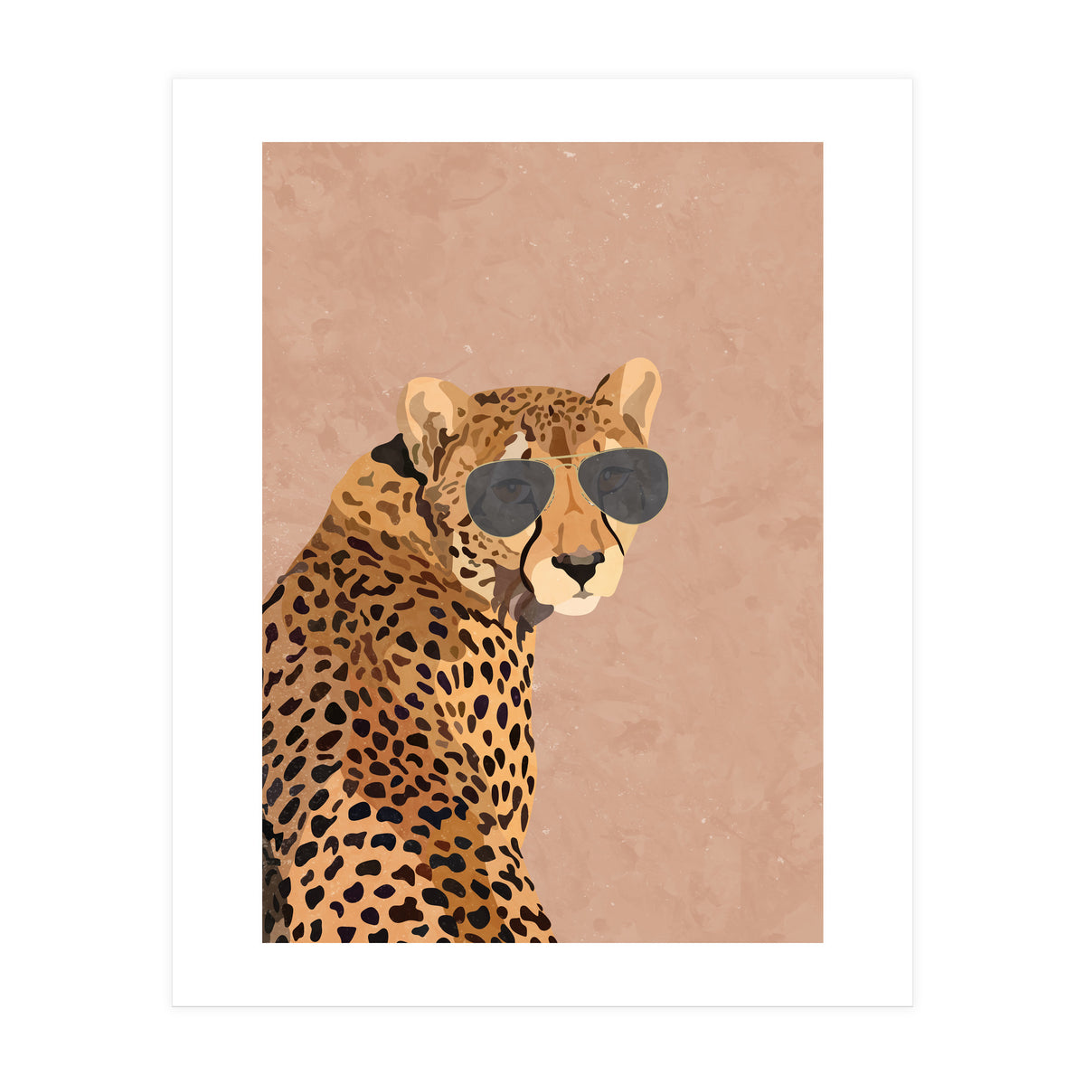 Cool Cheetah Beige and Brown (Print Only)