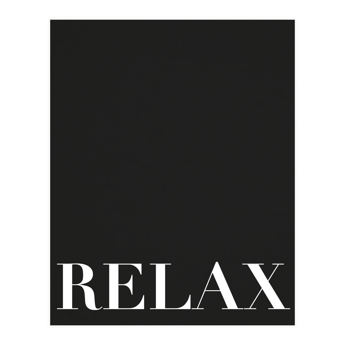 Relax Black (Print Only)