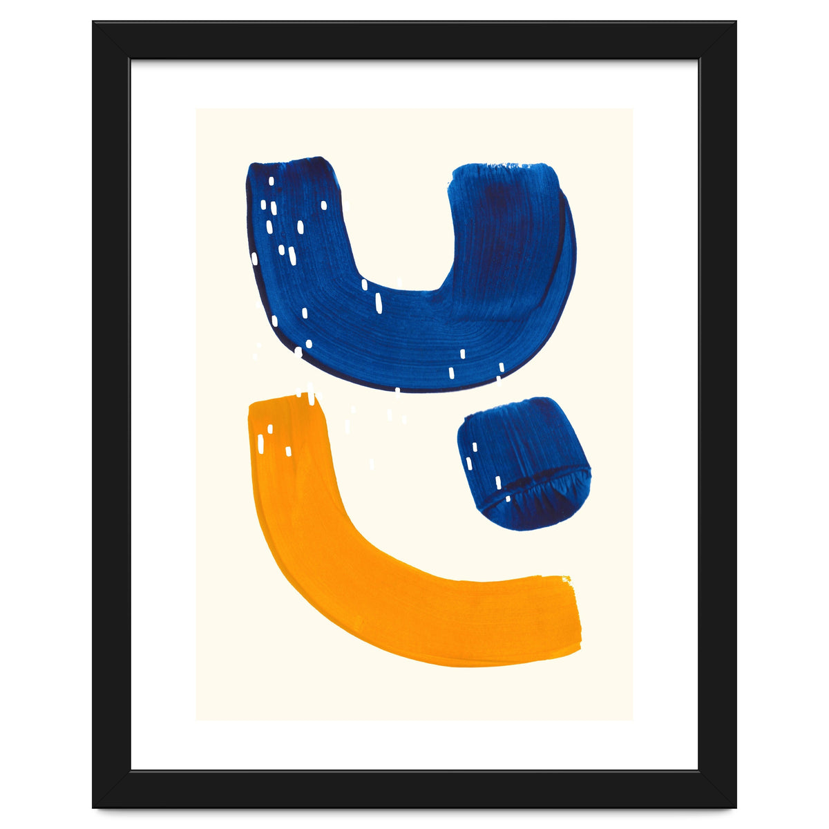 Blue Umbrella For A Yellow Banana