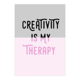 Creativity Is My Therapy Pink (Print Only) thumbnail