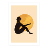 Woman And The Moon II (Print Only) thumbnail